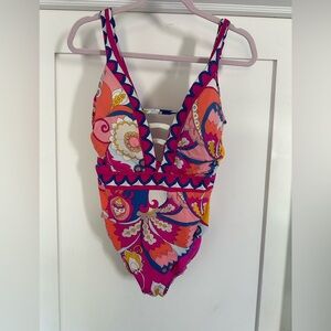 Trina Turk size 10 one piece swimsuit